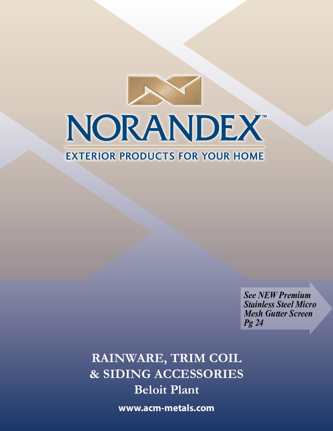 Norandex MW/NE Rainware, Trim Coil, Soffit, Fascia Catalog