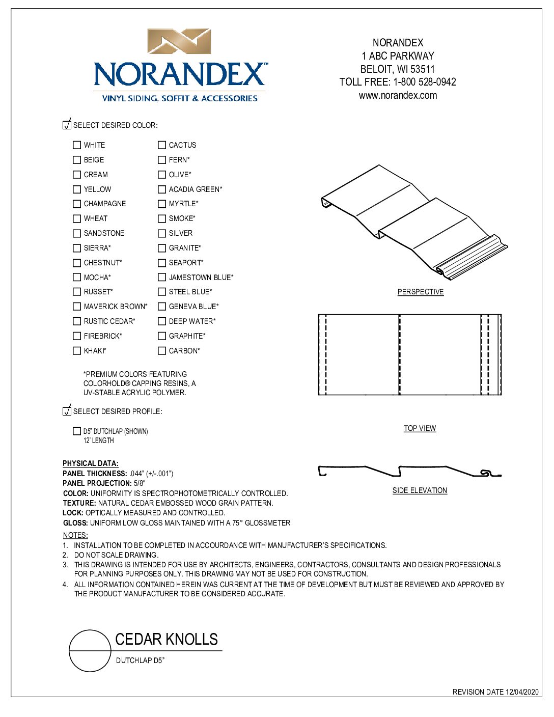 Cedar Knolls D5DL 2D CAD