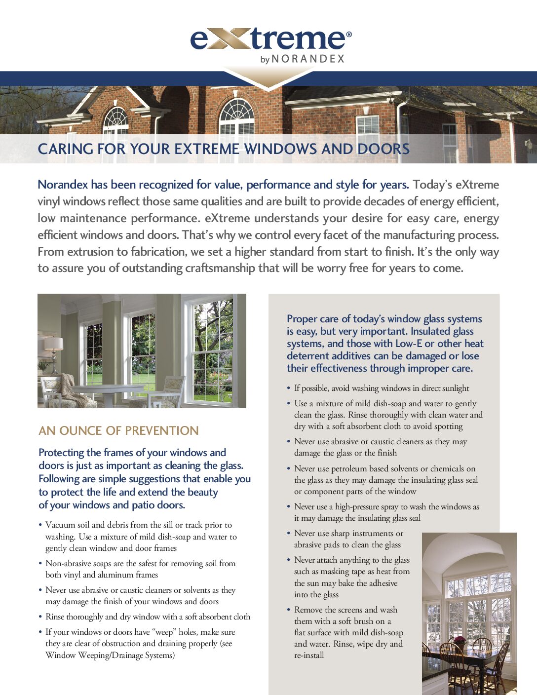 eXtreme Caring For Your Windows