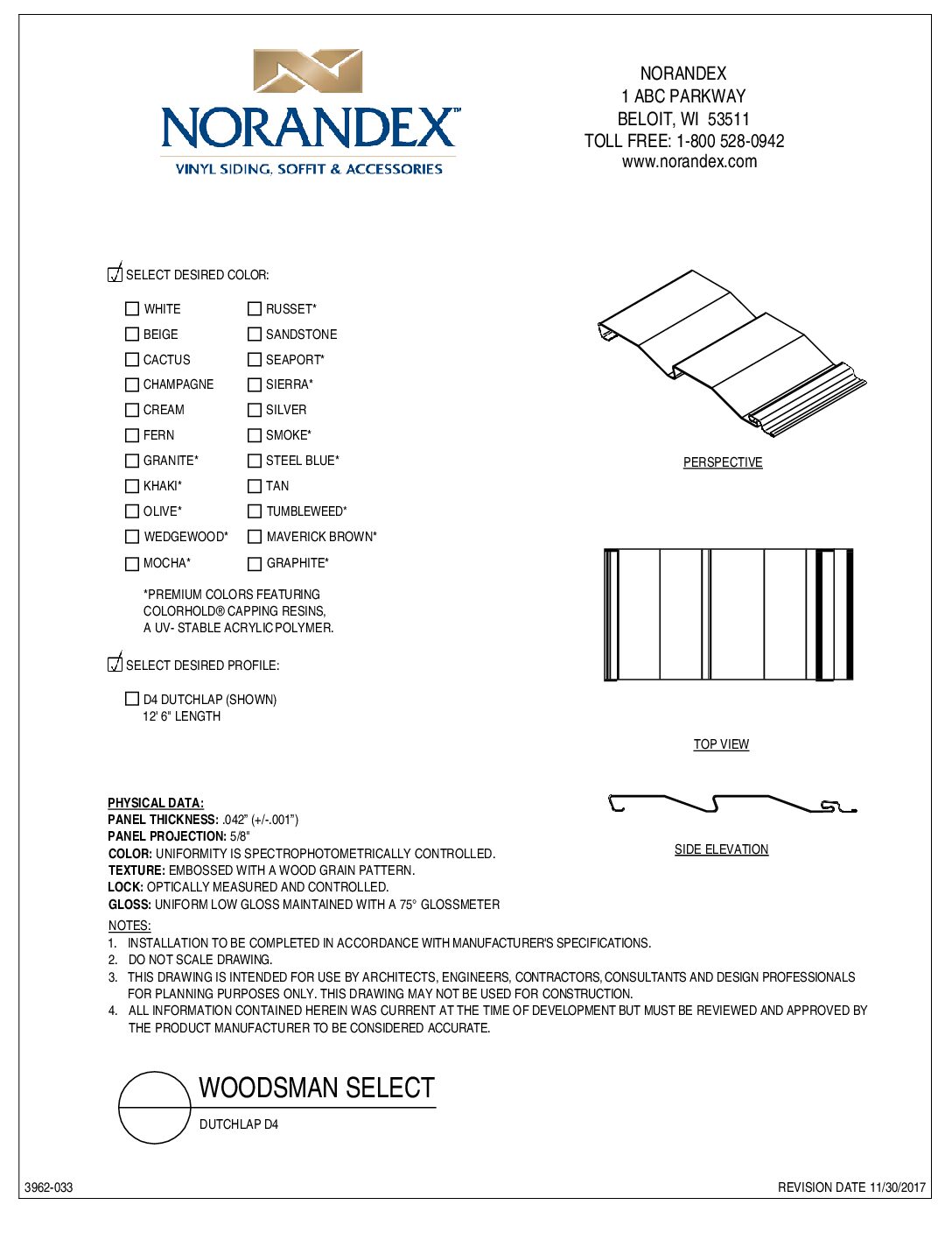 Woodsman Select D4DL 2D CAD